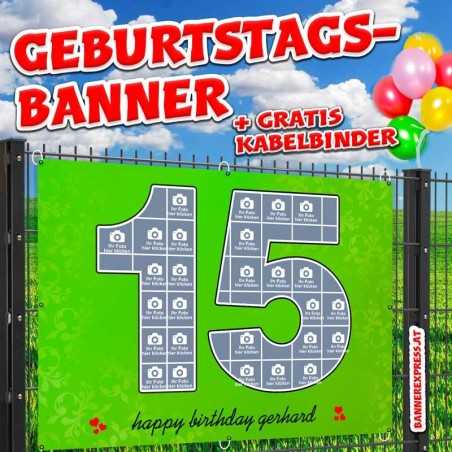 Geburtstagsbanner online gestalten Banner Geburtstag Panner Plakat Plane Party Geschenk Fußball Deko selbst gestalten