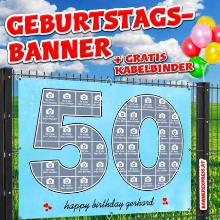 Geburtstagsbanner online gestalten Banner 50 Geburtstag Panner Plakat Plane Party Geschenk Fußball Deko selbst gestalten