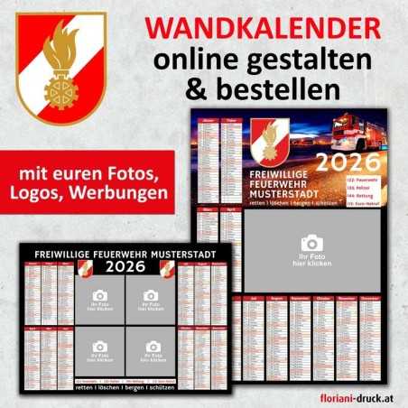 Feuerwehrkalender Wandkalender Jahreskalender Kalendarium Floriani