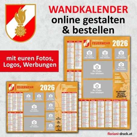 Feuerwehrkalender Wandkalender Jahreskalender Kalendarium Floriani Kalender Feuerwehr