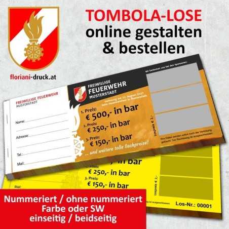 Doppelnummern Lose Tombola Gewinnspiel Verlosung Abrisslose Röllchenlose Niete Gewinnlos