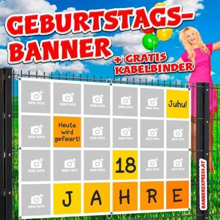 Geburtstagsbanner Geburtstag Plakat Geburtstag Plane Geburtstag Geschenk Party Fotocollage selbst gestalten