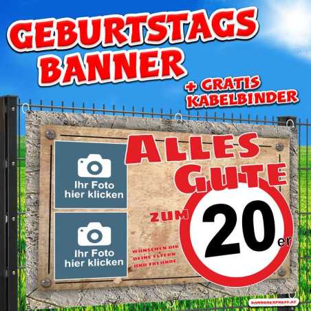 Geburtstagsbanner Banner Geburtstag Geburtstagsdeko selbst gestalten Deko zum Geburtstag Partydeko