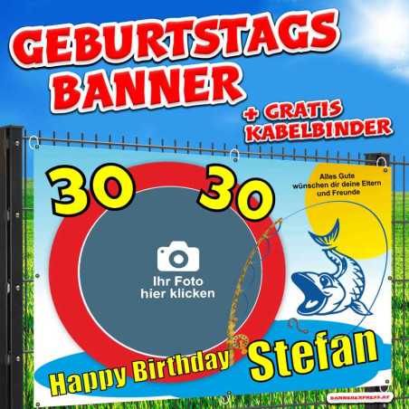 Geburtstagsbanner Banner Geburtstag Geburtstagsdeko selbst gestalten Deko zum Geburtstag Partydeko