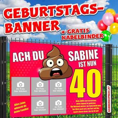 Lustige Banner Geburtstag Geburtstagsbanner selbst gestalten Banner Geburtstag Vorlagen Lustig günstig Poster