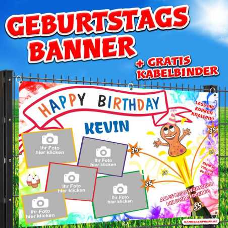 Geburtstagsbanner und Banner zum Geburtstag online gestalten und bestellen