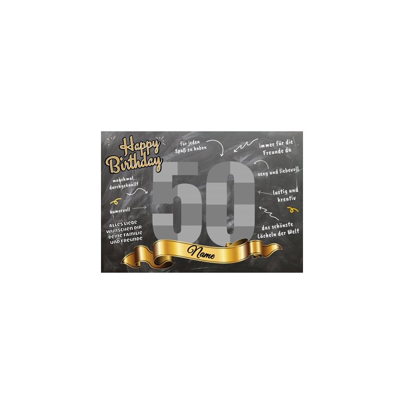 EXPRESS Geburtstagsbanner online gestalten *GRATISVERSAND*