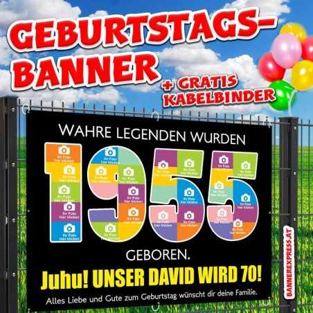 1995 Banner zum Geburtstag Geburtstagsbanner online gestalten Banner Geburtstag Panner Plakat Plane Party Geschenk Poster